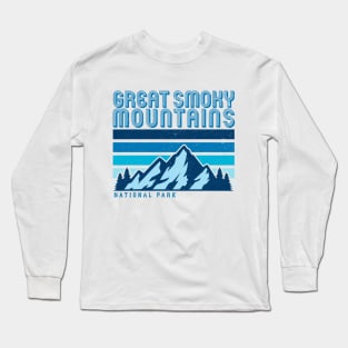 Great Smoky mountains national park retro vintage mountains Long Sleeve T-Shirt